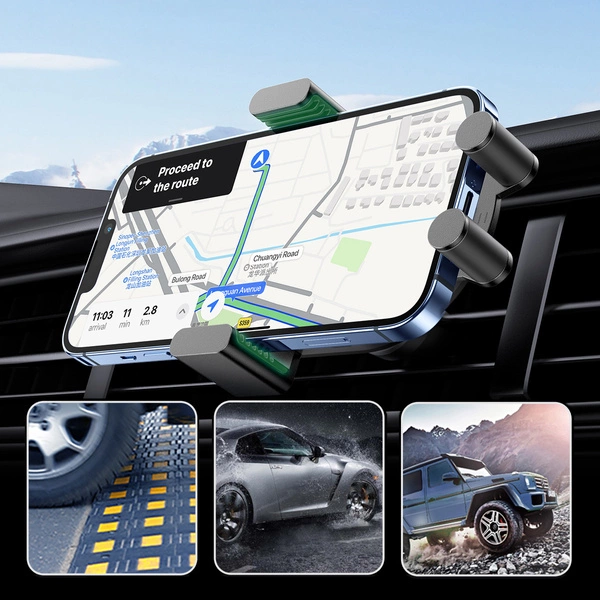 UGREEN Car Holder Wireless Automatic 15W CD256, Grey [3]