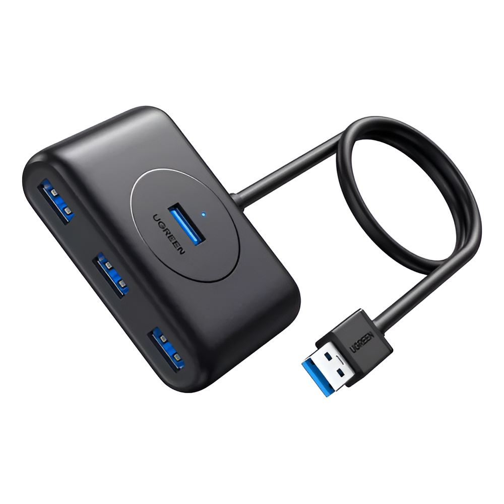 UGREEN HUB 4in1 USB 3.0 with Type-C adapter to 4*USB 3.0 1M CR113, Black [1]