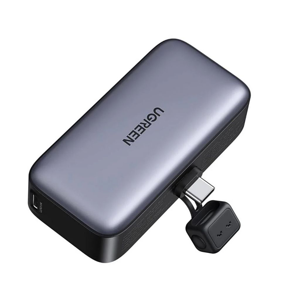 UGREEN Power Bank Nexode Mini with Foldable Stand 5000mAh, 22,5W, Grey [3]