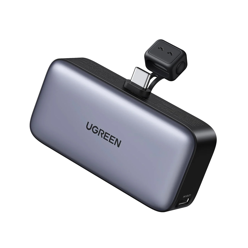 UGREEN Power Bank Nexode Mini with Foldable Stand 5000mAh, 22,5W, Grey [2]