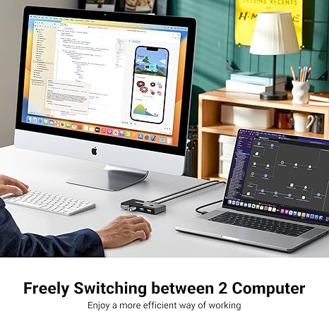UGREEN Switch Sharing 1*USB-A 2.0 to 4*USB, Black [3]
