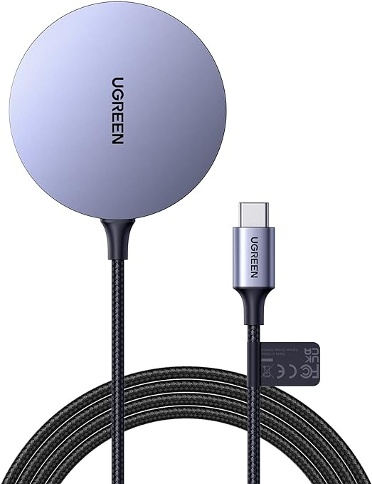UGREEN Wireless Charger Magnetic 15W CD245, Black [2]