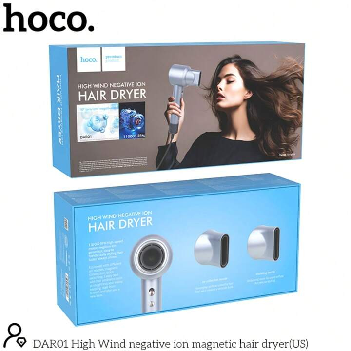 Uscător de Păr DAR01 High Wind – Ioni Negativi, Magnet, 110.000 RPM [2]