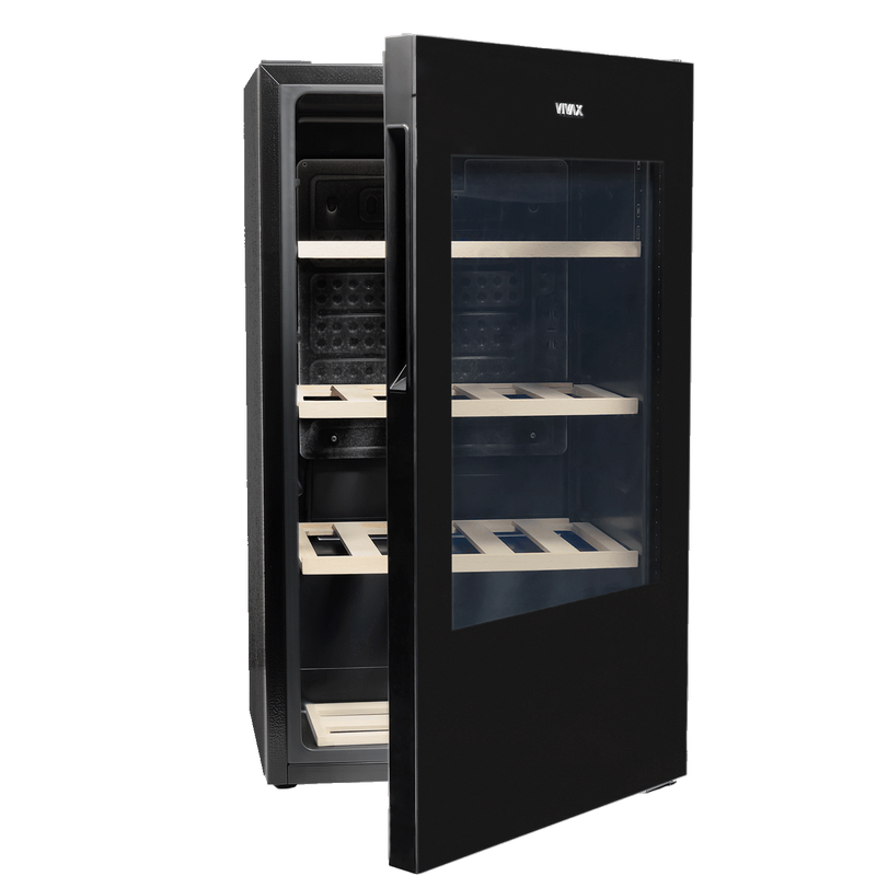 Vitrină / Dulap pentru vin Vivax CW-094S30 GB (94L, 30 sticle, Lemn, Clasa G, Negru) [6]