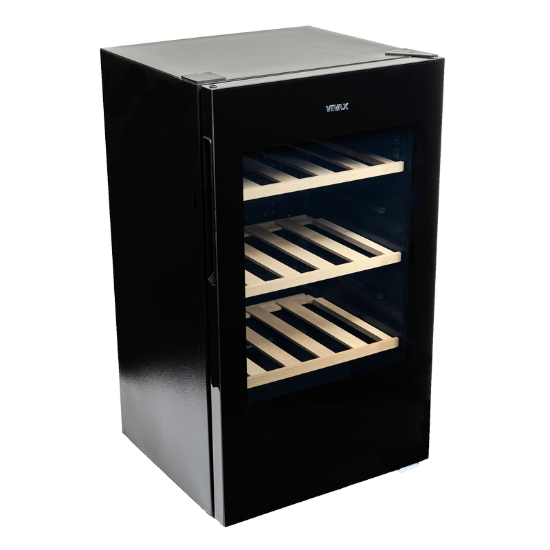 Vitrină / Dulap pentru vin Vivax CW-094S30 GB (94L, 30 sticle, Lemn, Clasa G, Negru) [3]
