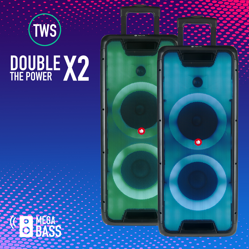 WILD RAVE 2 Portable BT Speaker-TWS-300W 12V/3,26 BAT-USB-AUX IN [6]