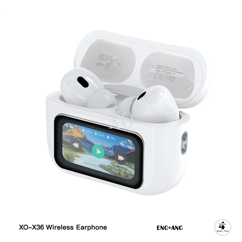X36 Smart Screen ANC Active Noise Cancellation TWS Bluetooth Headset [3]