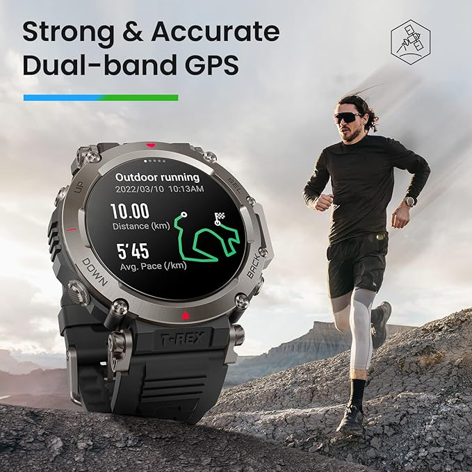 Умные часы Xiaomi Amazfit T-Rex Ultra, Abyss Black – Максимальная прочность и передовые технологии для экстремальных приключений [4]