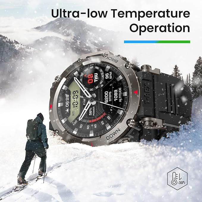 Умные часы Xiaomi Amazfit T-Rex Ultra, Abyss Black – Максимальная прочность и передовые технологии для экстремальных приключений [3]