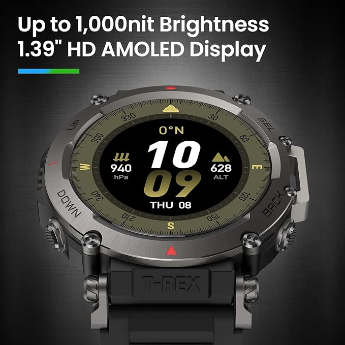 Умные часы Xiaomi Amazfit T-Rex Ultra, Abyss Black – Максимальная прочность и передовые технологии для экстремальных приключений [2]