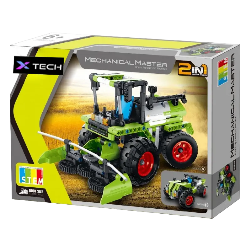 XTech Bricks: 2în1, Combine agricolă și Pick-up Truck, 336 piese [3]