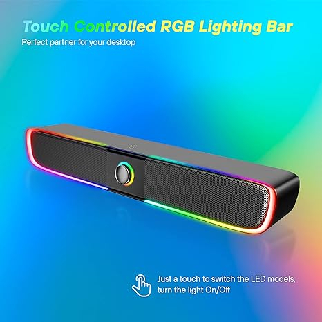 Xtrike Me Speaker SK-600 wired 2.0 Stereo RGB Touch control 3 Watt x 2 [5]