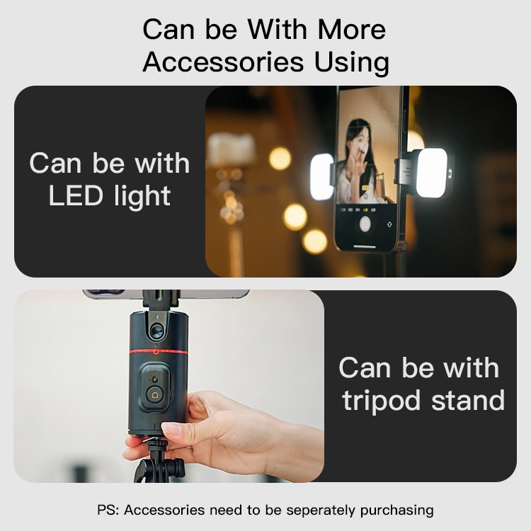 Yesido Auto Face Tracking Tripod 360 Removable Design With Remote Controller Selfie Stick Holder (SF16), Black [9]