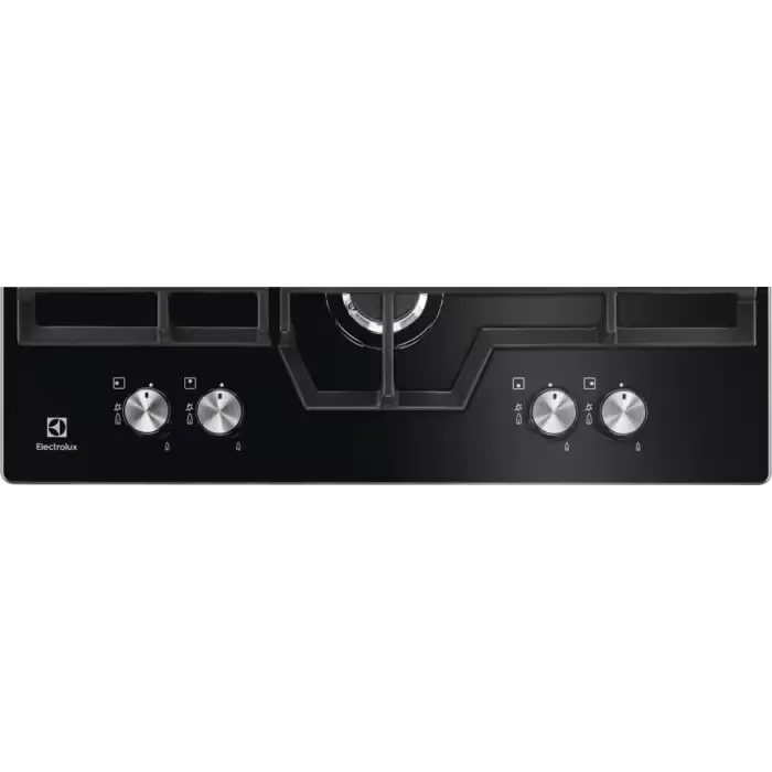 Plită pe Gaz Incorporabilă Electrolux KGG6456K, Sticlă Neagră cu Arzător Coroană Dublă [2]
