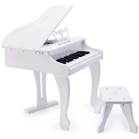 Instrument muzical pentru copii – Pian alb cu scaun Hape, 30 clape, 50×52×60 cm [8]