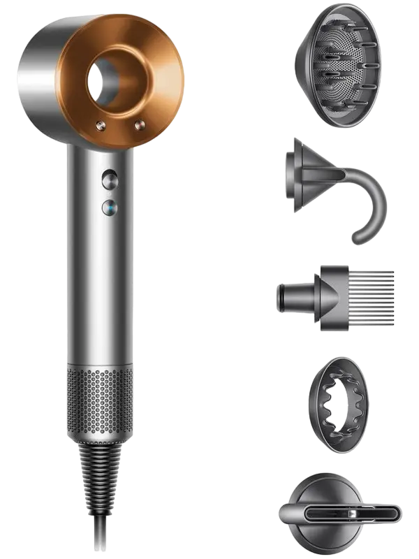 Îngrijire Personală - Uscător de păr Dyson Supersonic HD07, 1600W, Nickel/Cooper