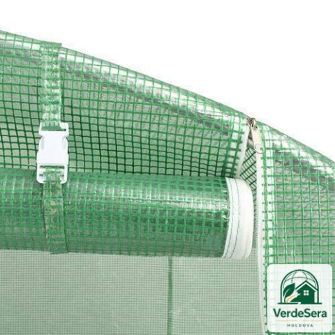 Seră de grădină VerdeSera 6x4x2,5 m, 24 m², cadru galvanizat 26×1 mm, folie 200 g/m² [1]