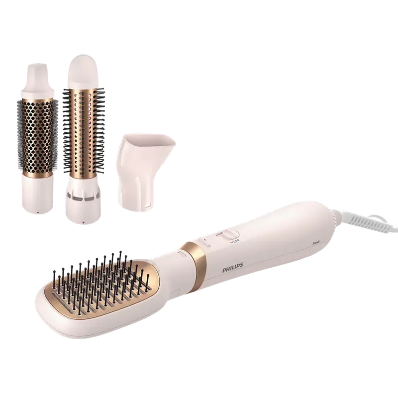 Electrocasnice - Uscător de păr-perie PHILIPS BHA310/00, 800 W, Roz