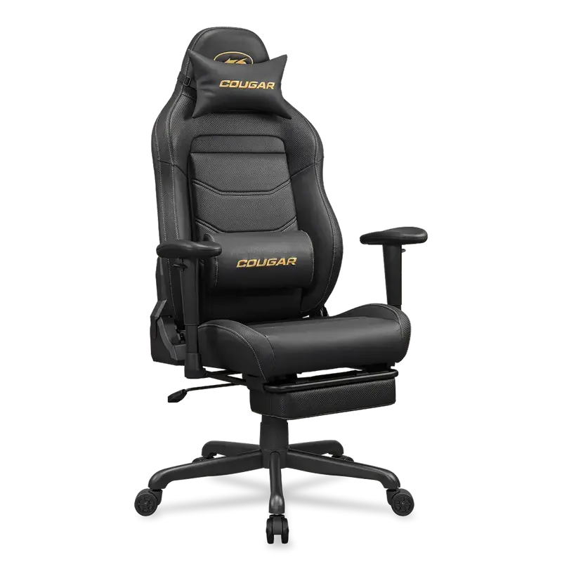 Scaun Gaming Cougar Explore Neo, PVC Piele, Negru | Auriu [3]