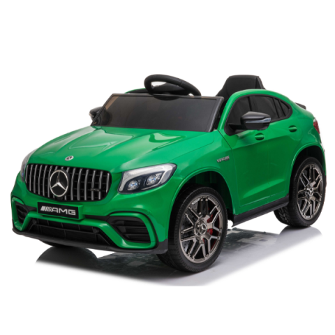 Vehicule cu acumulatori - Электромобиль MERCEDES-BENZ AMG GLC 63S – Батарея 12V7Ah, 2 мотора по 35W, EVA колёса, кожаные сиденья – Зелёный!