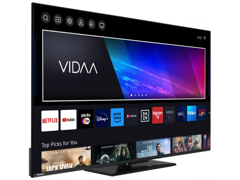 QLED SMART TV Toshiba 55QV3463DG 55" 4K UHD VIDAA U OS Negru [2]