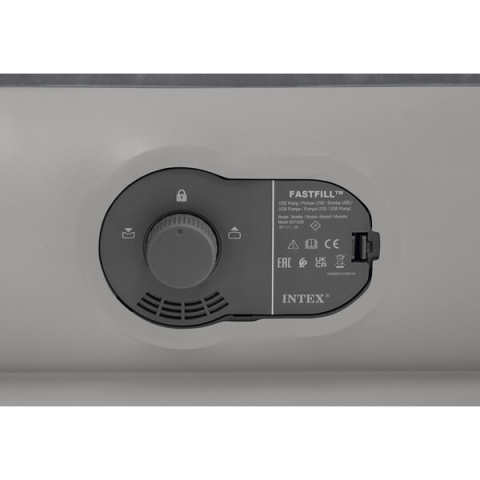 Надувной матрас INTEX «Velur Prestige» 203x152x30 см с USB-насосом FastFill [5]