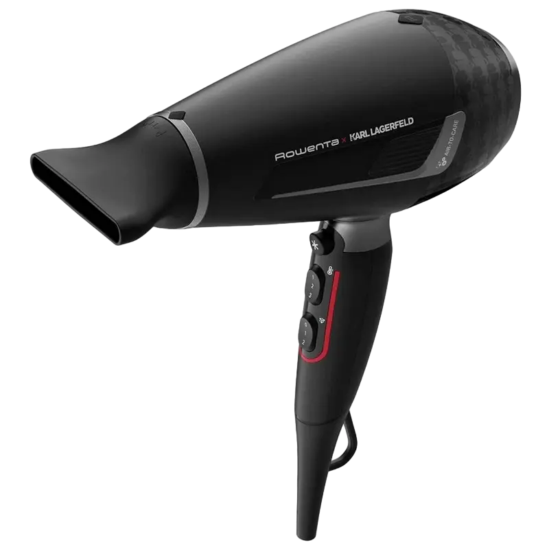 Uscător de păr Rowenta Karl Lagerfeld CV888LF0, 2200 W, Negru [4]
