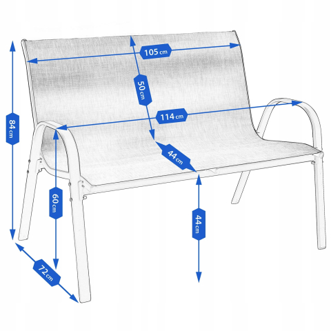 Set mobilier de grădină FIESTA Negru – eleganță modernă și confort pentru relaxare în aer liber [7]