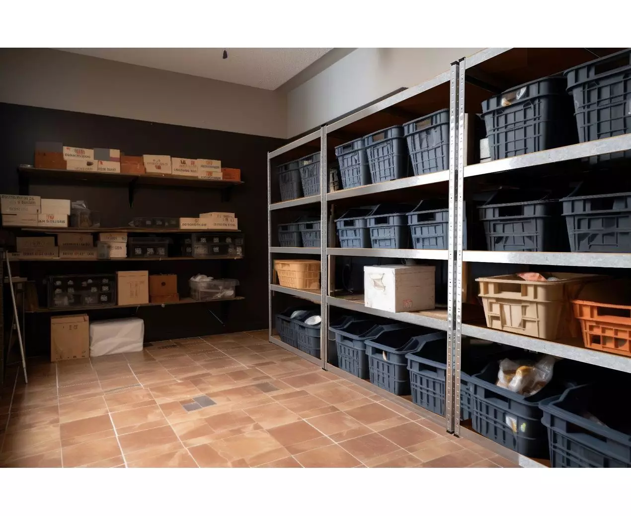 Raft metalic de depozitare Nex Budget 1800x600x400 mm – 5 rafturi MDF pentru organizare eficientă [8]