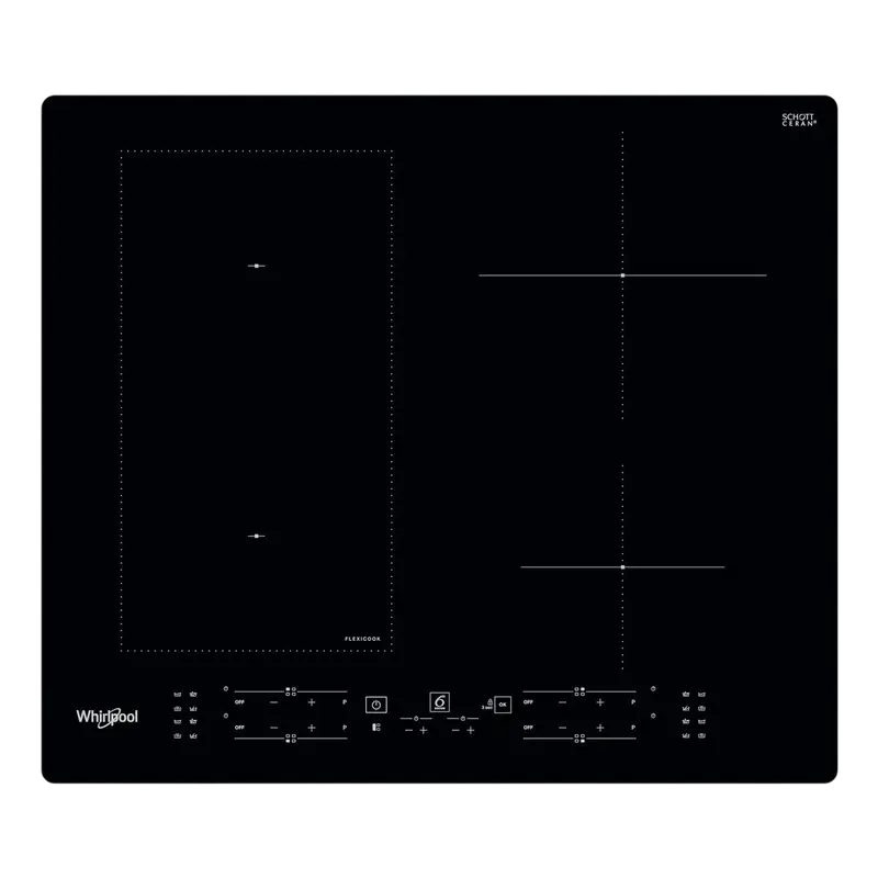 Газовые плиты - Индукционная Варочная Панель Whirlpool WL B8160 NE, Черная Стеклокерамика с Электронным Хронометром и Функцией Поддержания Тепла