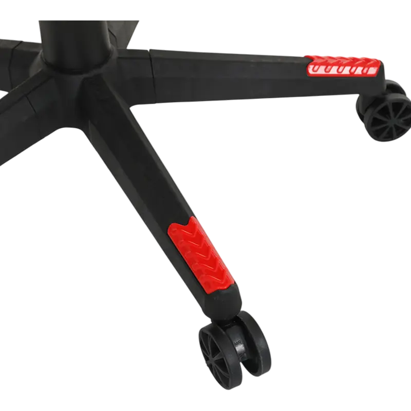 Scaun Gaming HATOR Flash, Țesătură, PU Piele, Negru | Roșu [6]