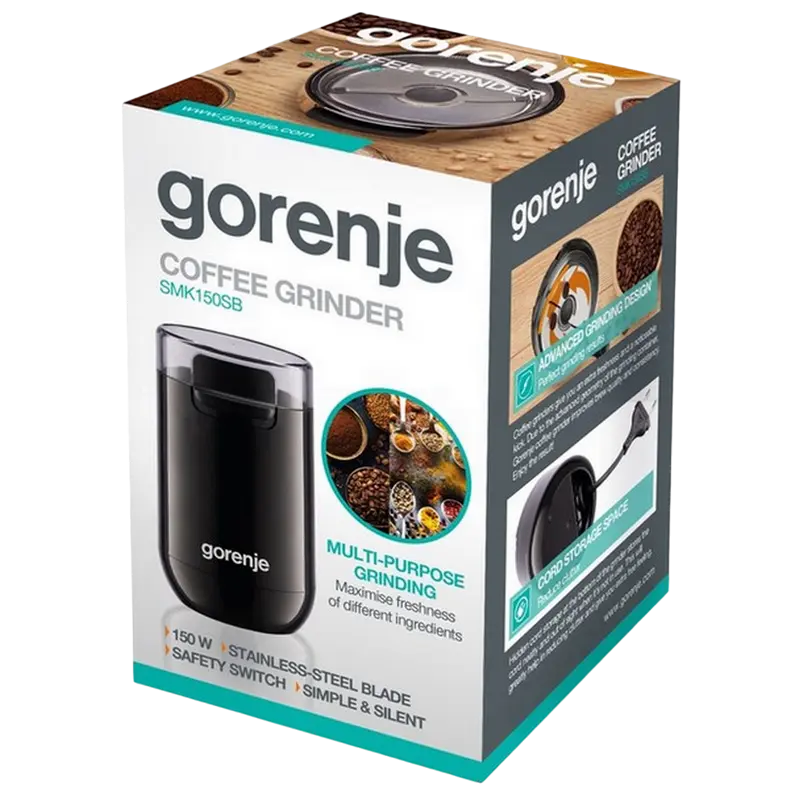 Râșniță de cafea Gorenje SMK150SB, Negru [3]