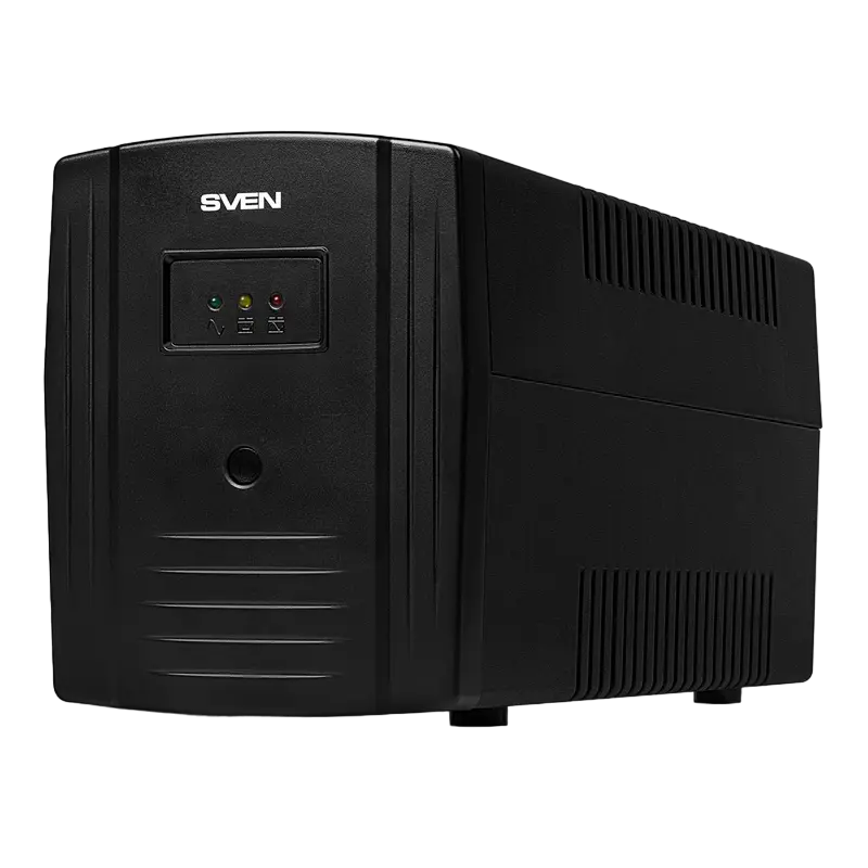 Источник бесперебойного питания SVEN Pro 1000 LCD – 1000ВА, 720Вт, Линейно-интерактивный, LCD-дисплей, 3 розетки Schuko, Черный [1]