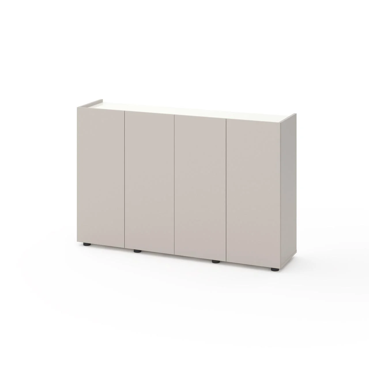 Мебель - Комод с ящиками Nex Home B020, 1400x350x920 мм, ЛДСП, Кашемир/White Snow – стиль и удобство для вашего интерьера