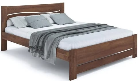 Paturi pentru dormitor - Pat din lemn KLEN Venetia 180 x 200 cm Nuc