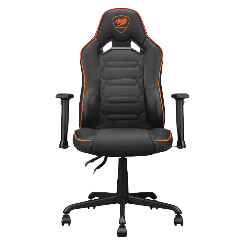 Scaun Gaming Cougar Fusion S, PVC Piele, Negru | Portocaliu [2]