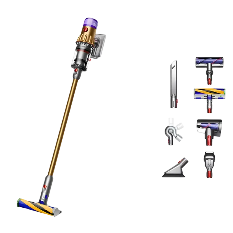 Electrocasnice - Aspirator Vertical Dyson V12 Detect Slim Absolute, Auriu