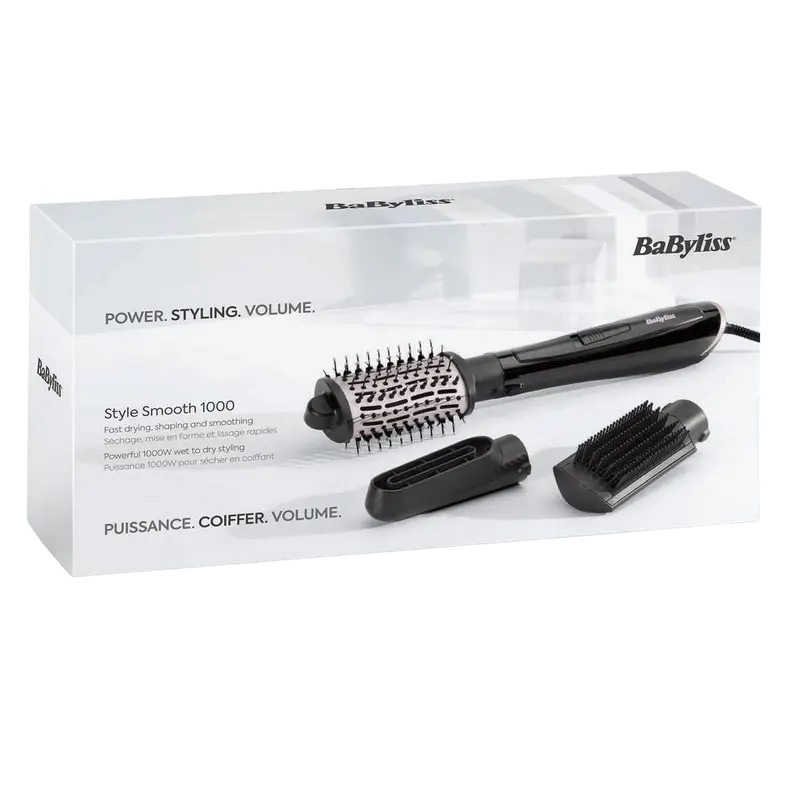 Uscător de păr-perie BaByliss AS128E, 1000W, Negru [2]