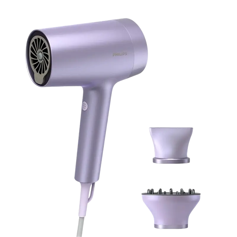 Electrocasnice - Uscător de păr Philips BHD720/10, 1800W, Violet