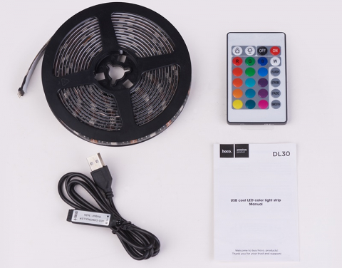 DL30 Banda LED USB colorată – Iluminare vibrantă și control facil [1]