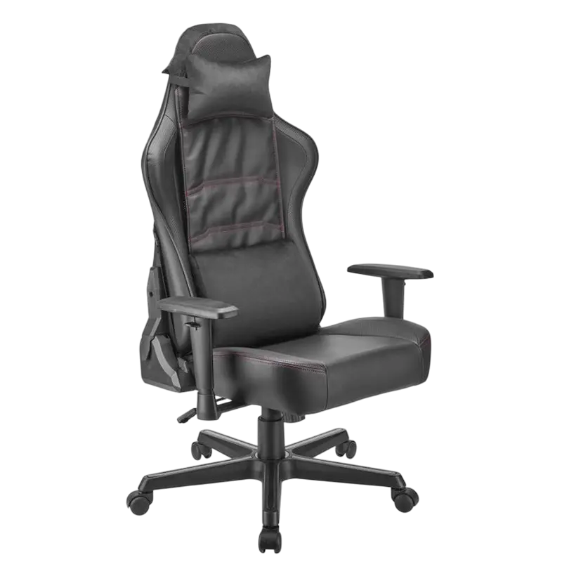 Scaun Gaming Lumi CH06-14, Textil, Negru [5]