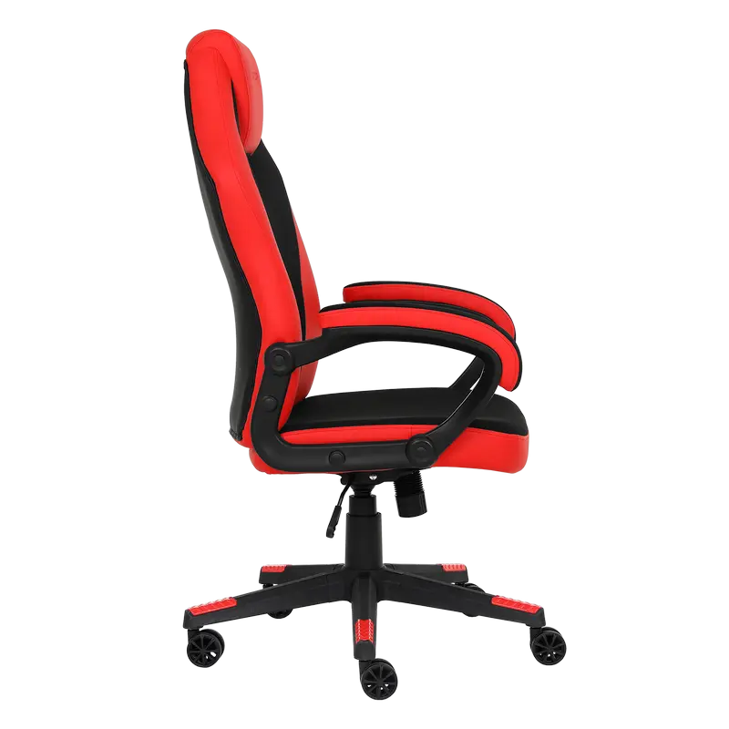 Scaun Gaming HATOR Flash, Țesătură, PU Piele, Negru | Roșu [5]