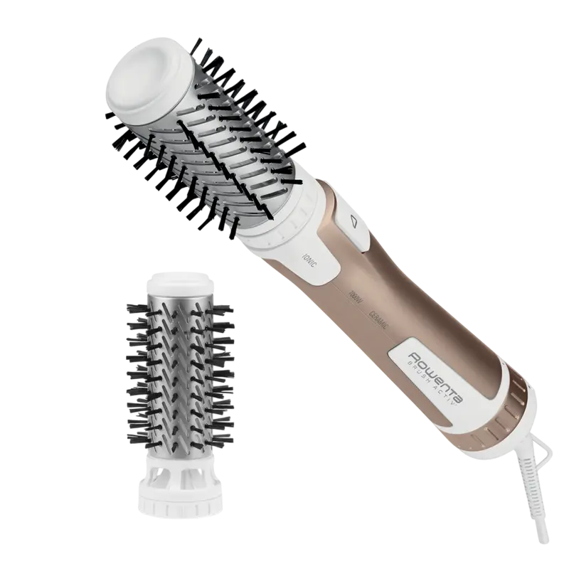 Electrocasnice - Uscător de păr-perie Rowenta CF9520F0, 1000W, Aur | Alb
