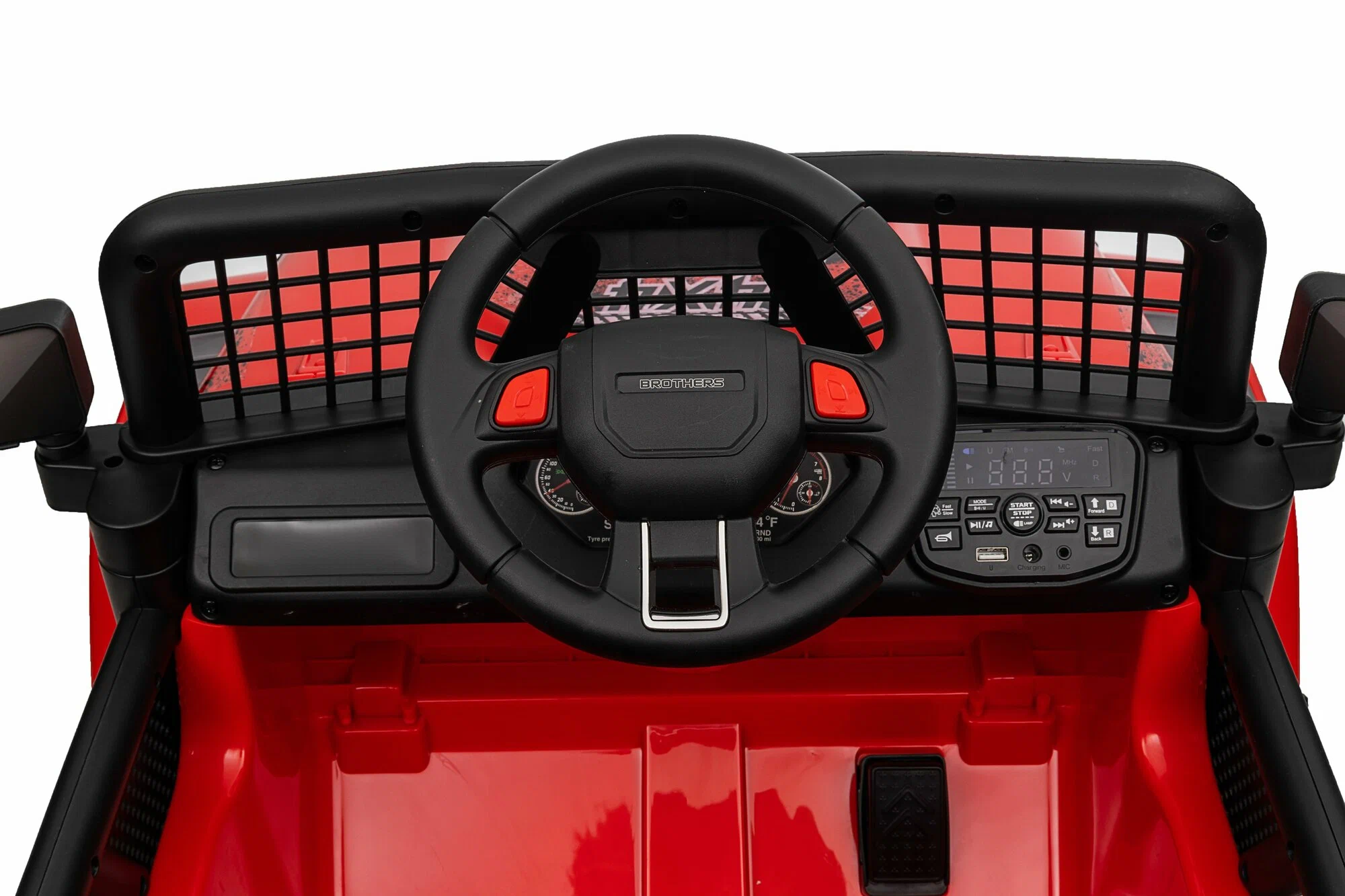 Детский электромобиль Jeep Rubicon MX637/2, Красный – стиль и мощь для юных водителей [22]