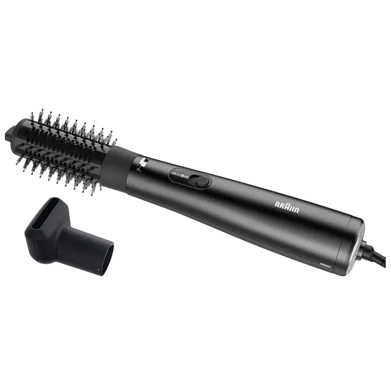 Uscatoare pentru par - Uscător de păr-perie Braun AS4.2, 1000W, Negru