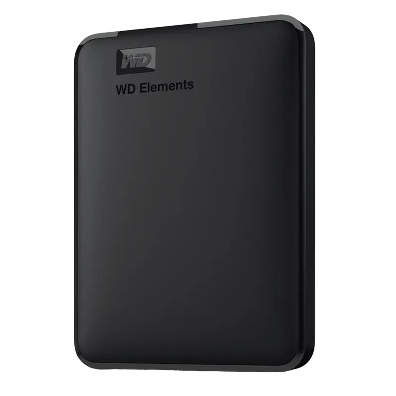 SSD Extern - Внешний портативный HDD Western Digital WD Elements, 4 ТБ, Черный (WDBU6Y0040BBK-WESN)