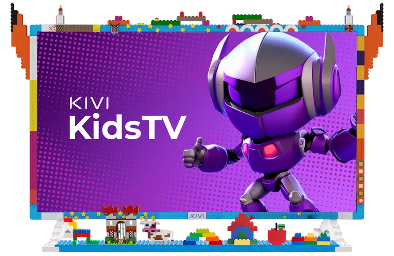Televizoare - LED SMART TV KIVI KidsTV 32" FHD Android TV Голубой