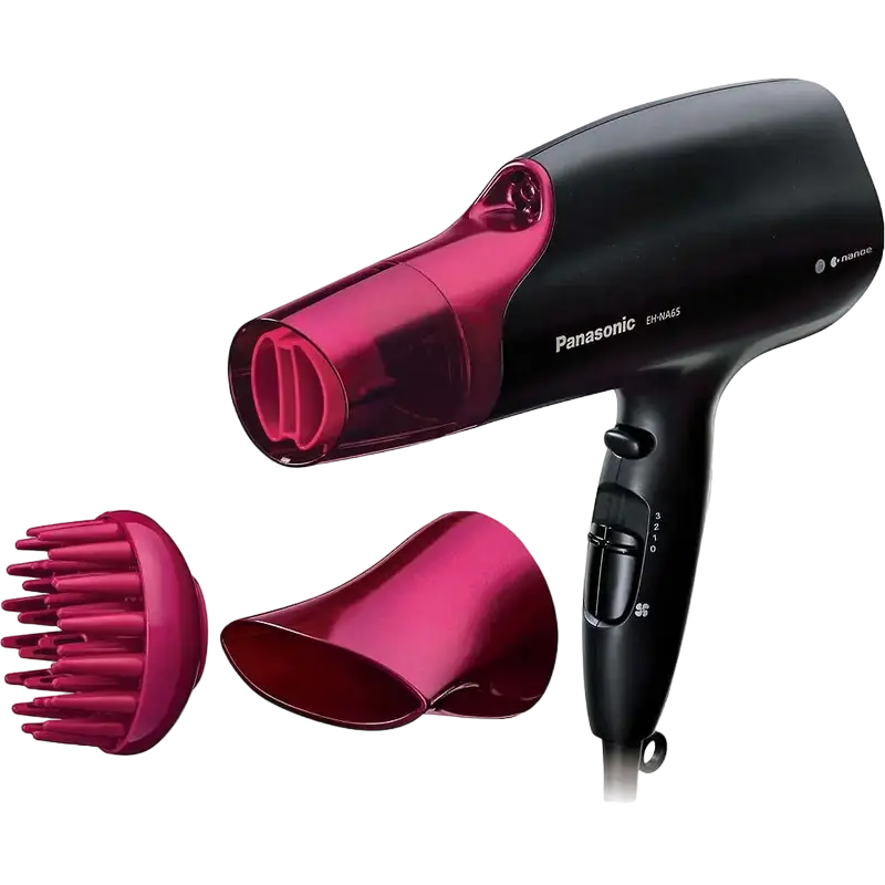Îngrijire Personală - Uscător de păr Panasonic EH-NA65-K865, 2000 W, Negru | Roz