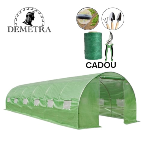 Sere - Seră de grădină Demetra 6×4×2.5 m (24 m²) – Model ULTRA-PROFESIONAL cu folie armată 240 g/m² + CADOU COMPLET