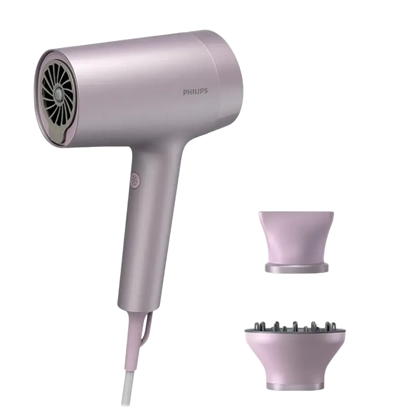 Electrocasnice - Uscător de păr Philips BHD723/10, 1800W, Violet